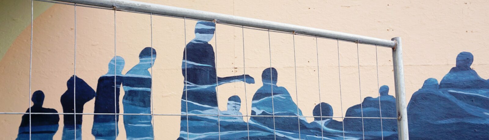 The artwork "Mare Nostrum" by Torunn Skjelland and Vigdis Fjellheim. Curated by Kulturbyrået Mesén for the Nobel Peace Center and Statsbygg, 2015. Photo: EQRoy