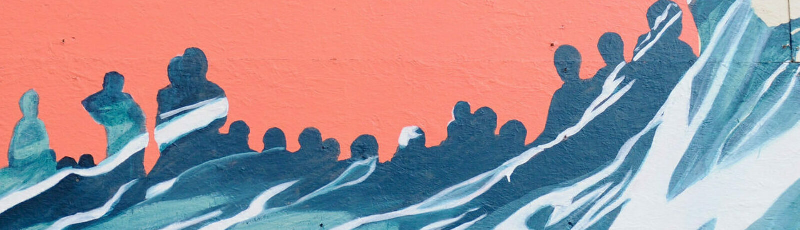 The artwork "Mare Nostrum" by Torunn Skjelland and Vigdis Fjellheim. Curated by Kulturbyrået Mesén for the Nobel Peace Center and Statsbygg, 2015. Photo: Mesén